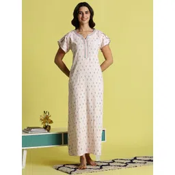 9shines Label Printed Maxi Nightdress-picture-13