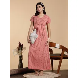 9shines Label Printed Maxi Nightdress-picture-14