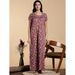 9shines Label Printed Maxi Nightdress-picture-19