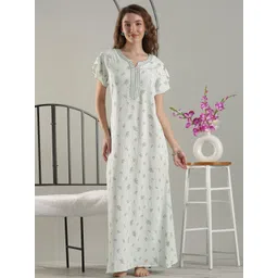9shines Label Printed Maxi Nightdress-picture-11