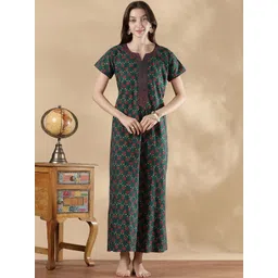 9shines Label Printed Maxi Nightdress-picture-29