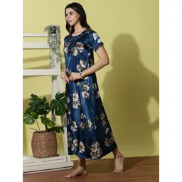 9shines Label Printed Maxi Nightdress image 4