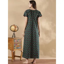 9shines Label Printed Maxi Nightdress image 4