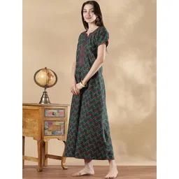 9shines Label Printed Maxi Nightdress image 3