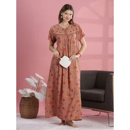 9shines Label Women Printed Maxi Nightdress-picture-22