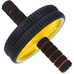 A L N ® Rubber Home Gym Fitness Equipment Double Ab Wheel Roller Core Abdominal Workout with Knee Mat for Men and Women (Multicolor)-picture-16