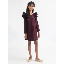 A Little Fable Girls Flutter Sleeve A-Line Dress-picture-11