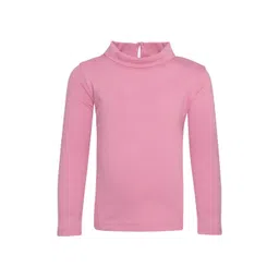 A Little Fable Girls Pink Turtle Neck T-shirt-picture-58