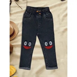 A-Okay Boys High-Rise Acid Wash Embroidered Stretchable Clean Look Jeans-picture-10