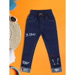 A-Okay Boys Slim Fit High-Rise Clean Look Denim Cotton Jeans-picture-35