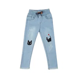 A-Okay Boys Slim Fit High-Rise Clean Look Light Fade Embroidered Jeans-picture-18