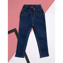 A-Okay Girls Slim Fit High-Rise Acid Wash Clean Look Stretchable Jeans-picture-22