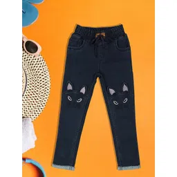A-Okay Kids Clean Look Embroidered Slim Fit Denim Jeans-picture-14