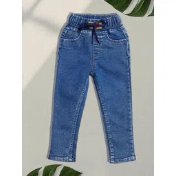 A-Okay Kids Embroidered Joggers Fit High-Rise Cotton Easy Wash Jeans-picture-32