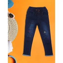 A-Okay Kids Embroidered Slim Fit High Rise Trousers-picture-32