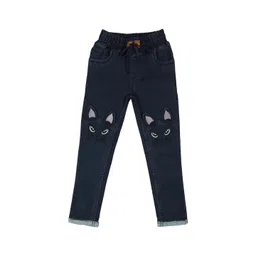 A-Okay Kids Jogger Fit Clean Look Embroidered Jeans-picture-41