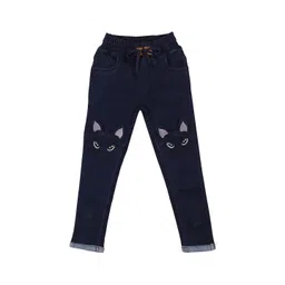 A-Okay Kids Jogger Fit Clean Look Embroidered Jeans-picture-43