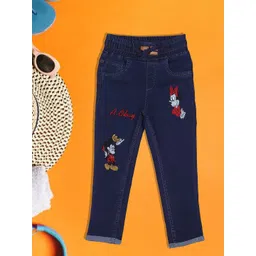A-Okay Kids Slim Fit High-Rise Embroidered Cropped Cean Look Cotton Denim Jogger-picture-26