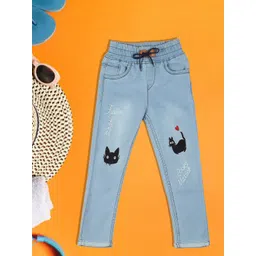 A-Okay Kids Slim Fit Mid-Rise Clean Look Embroidered Jeans-picture-19