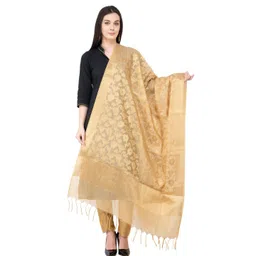 A R SILK DUPATTA HUB Ethnic Motifs Woven Design Dupatta-picture-17
