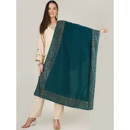 A R SILK DUPATTA HUB Velvet Dupatta with Mukaish-picture-36