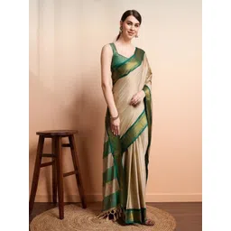 A S CREATION Ethnic Motifs Woven Design Pure Silk Kanjeevaram Saree-picture-33