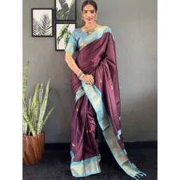 A S CREATION Woven Design Zari Paithani Saree-picture-30
