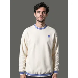 A Skating Monk by Woodland Off White Regular Fit Solid Sweatshirts-picture-25