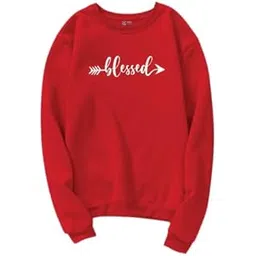 a to z creation Printed Blessed Full Sleeve Round Neck Sweater for Women-picture-28