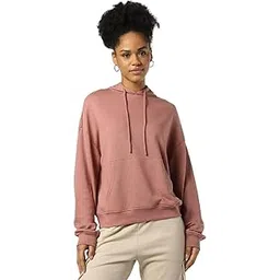 a to z creation Solid Long Sleeves Hooded Neck Sweatshirt with Kangaroo Pocket Hoodie for Women's-picture-19