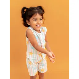 A Toddler Thing Kids Printed Top with Shorts Clothing Set-picture-56