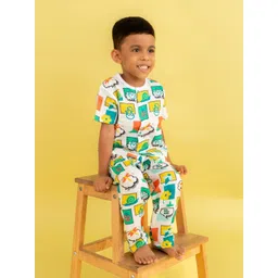 A Toddler Thing Tales Half Sleeve Muslin Sleepsuit - 3-6 Months-picture-12