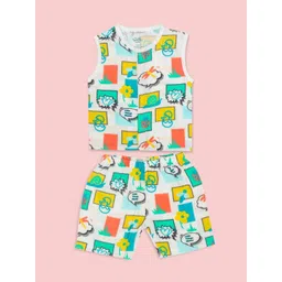 A Toddler Thing Toddler Tales Kids Printed Muslin Jablas With Shorts image 4