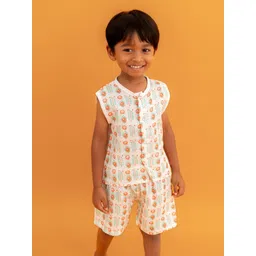 A Toddler Thing Unisex Kids Printed T-shirt with Shorts-picture-27