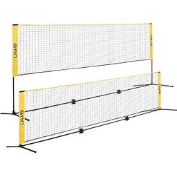 a11n sports A11N 14ft Badminton Pickleball Net - Height Adjustable for Junior Tennis, Soccer Tennis & Kids Volleyball - Portable for Indoor & Outdoor Play-picture-27