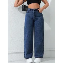 A1TUFF Women Jean Relaxed Fit High-Rise Light Fade Stretchable Jeans-picture-10