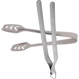 a2sk Stainless Steel Roasting Tong and Momo Tong 26 cm, 18 cm NS, Roasting, Pastry Tong Set image 1