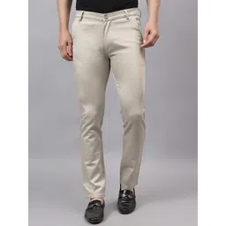 AAAI Enterprises Men Relaxed Straight Leg Slim Fit High-Rise Chinos Trousers-picture-21
