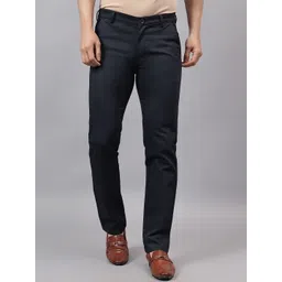 AAAI Enterprises Men Relaxed Straight Leg Slim Fit High-Rise Chinos Trousers-picture-27