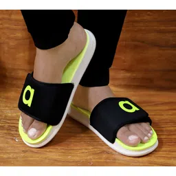 aadi Men's Green Synthetic Leather Daily Casual Slider Men Slides-picture-15