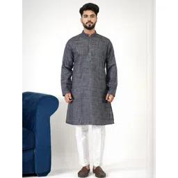 Aadi Shuddh Men Black Kurtas-picture-37