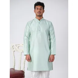 Aadi Shuddh Men Blue Kurtas-picture-26