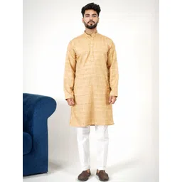 Aadi Shuddh Men Gold Kurtas-picture-12