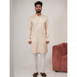 Aadi Shuddh Men Rose Gold Kurtas-picture-38