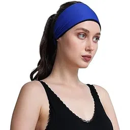aadikart Multi Sports Moisture Wicking Headband Sweatband Wristband Hairband for Gym Yoga Workout Outdoor Running Cycling Football Cricket for Men Women (Royal Blue)-picture-33