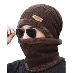 aadikart Woven Beanie with Neck Warmer-picture-17