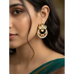 aadita Floral Studs Earrings-picture-22