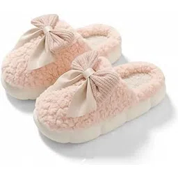 aadria sole Women's Woven Design Winter Indoor Slippers | Soft Foam Sole Non-Slip Home Slides with Cotton Strap | Flip-Flops for Women House Slippers-picture-10