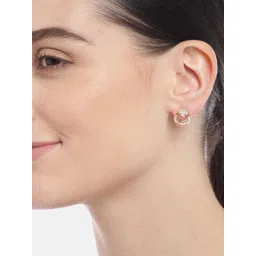 Aadvik Designs Gold-Plated AD Studded Crescent Shaped Studs Earrings-picture-37