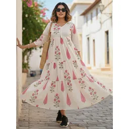 AADVIKA Floral Print Midi Dress-picture-30
